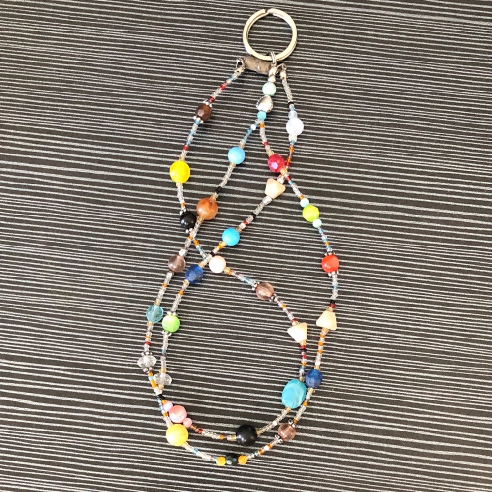 Handmade Multicolor Beaded key chain  - Women Jewelry